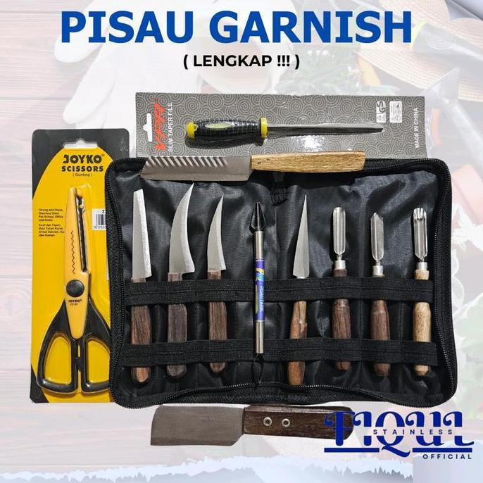 Pisau Garnish Premium Lengkap  Kitchenware- Buah