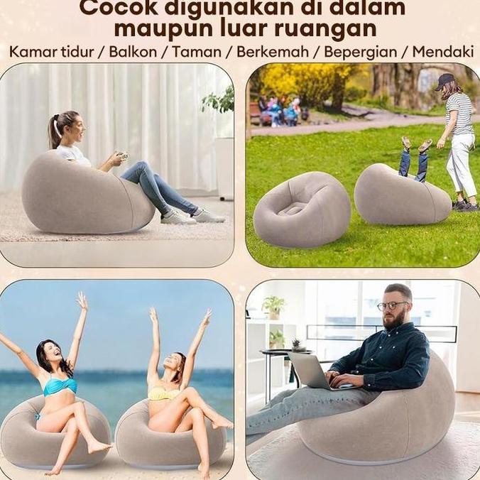 Weare- Sofa Bola Tiup Baru Sofa Malas Berkelompok Pvc Desain Kreatif Trendi Sofa Malas Portabel Yang