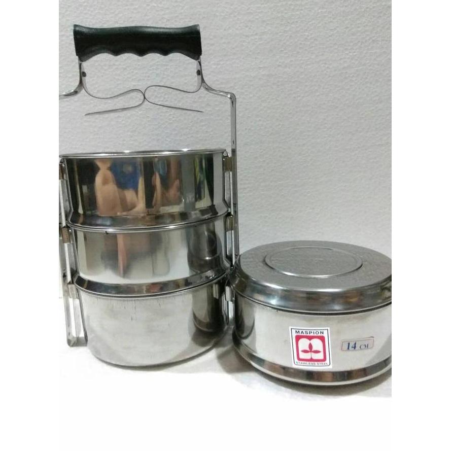 Maspion Rantang Stainless Susun 4 Rantang 14Cm