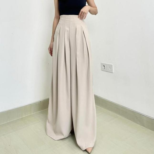 Faye Naira Pants Kulot Wide Pants Kulot Rok Kulot Korea Celana Panjang Oversize Celana Wanita Fashio