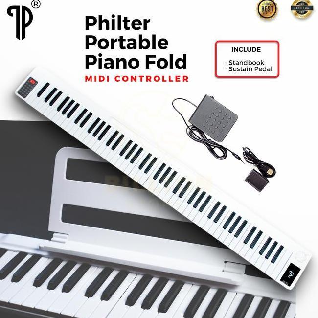 Keyboard Piano Lipat 88 Keys Philter Portable Piano Dital Lipat 88 Nada Dewasa Aanakanak