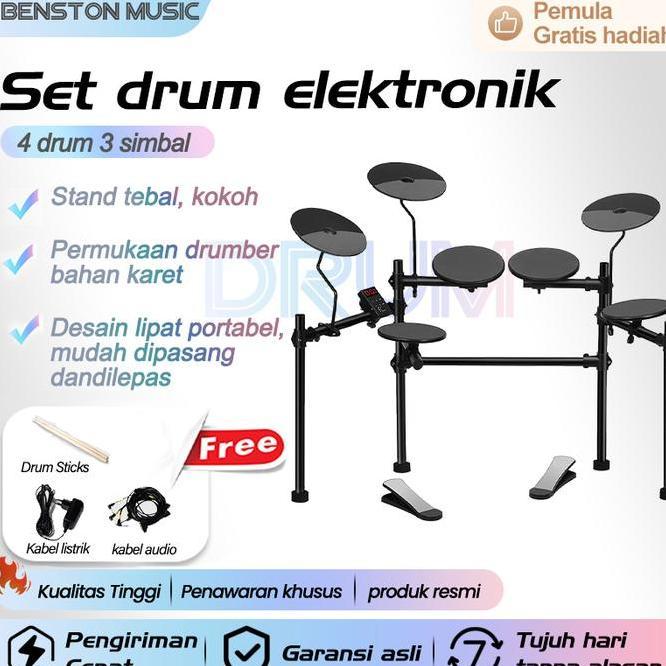 Benston Music Drum Elektrik. Set Drum Elektronik Drum Elektronik Rumah Untuk Anakanak Dan Pemula Dru