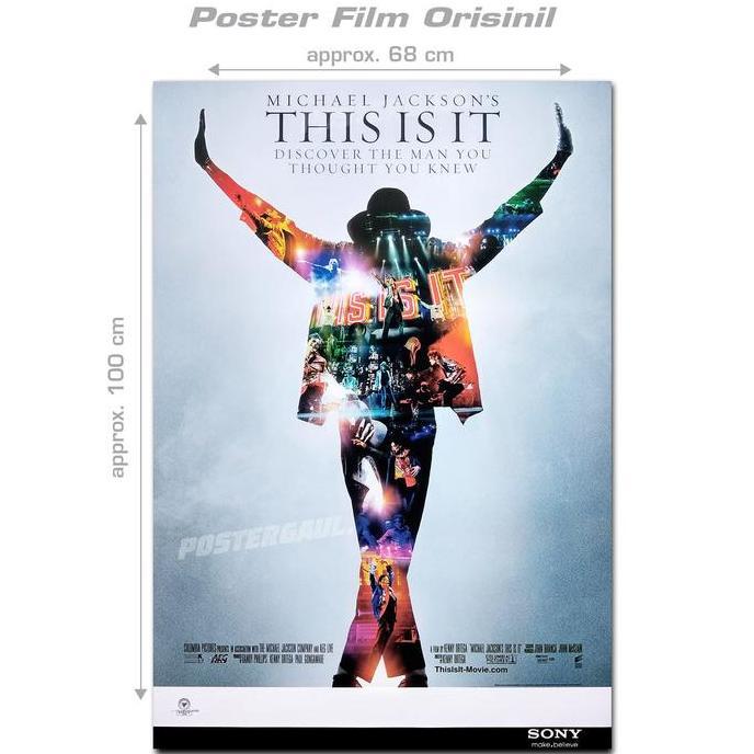 Poster Film MICHAEL JACKSON'S THIS IS IT - original Indonesian 1 sheet