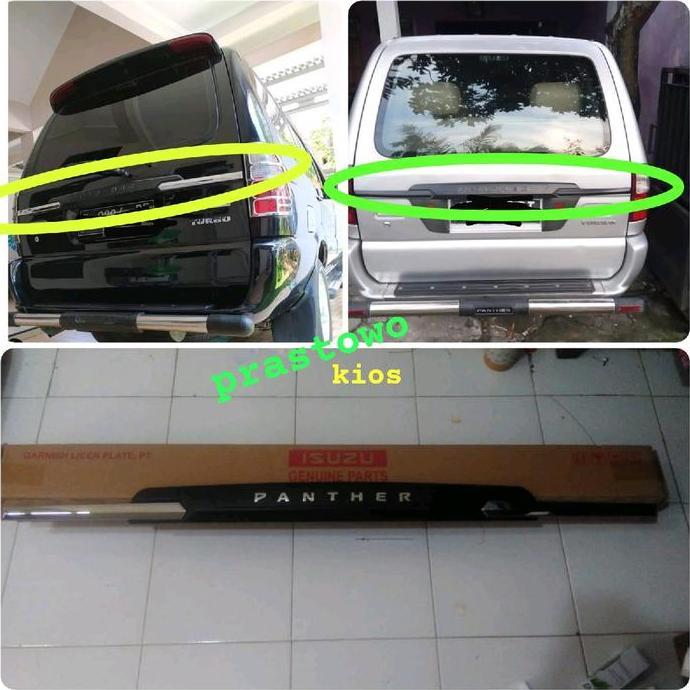 TERMURAH - lis garnis trunklid plat nomer isuzu panther new kapsul ori