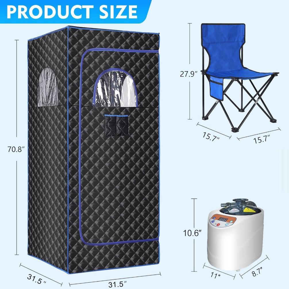 NEW DEALS Kotak Sauna Full Body Portable / Alat Sauna Di Rumah / Alat Pelangsing Tubuh