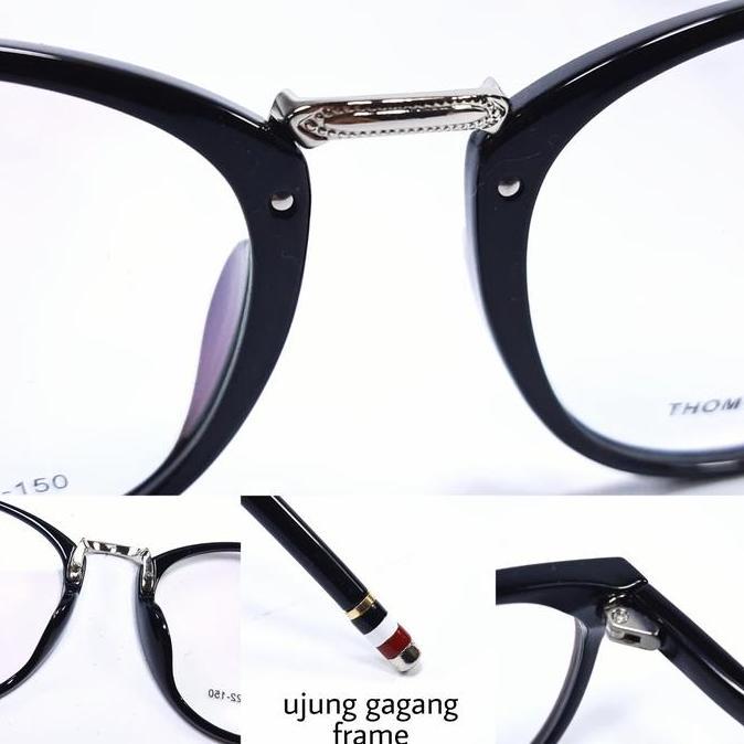 New Frame Kacamata wanita thom browne 3118 bulat Paket Lensa Radiasi murah