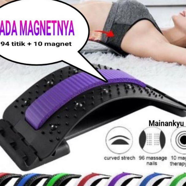 Orthopedi Akupuntur + Magnetic Sandaran Punggung Terapi Sakit Pinggang 10 Magnet Orthoplus Ortopedi