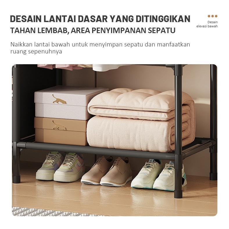 Viral  Cod Rak Baju Rak Baju Celana Tas Topi Sepatu Sandal Portable Stand Hanger Lemari Pakaian Mini