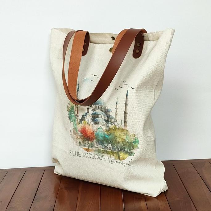 Tote Bag Canvas oleh oleh Turki Tas Souvenir Turki murah