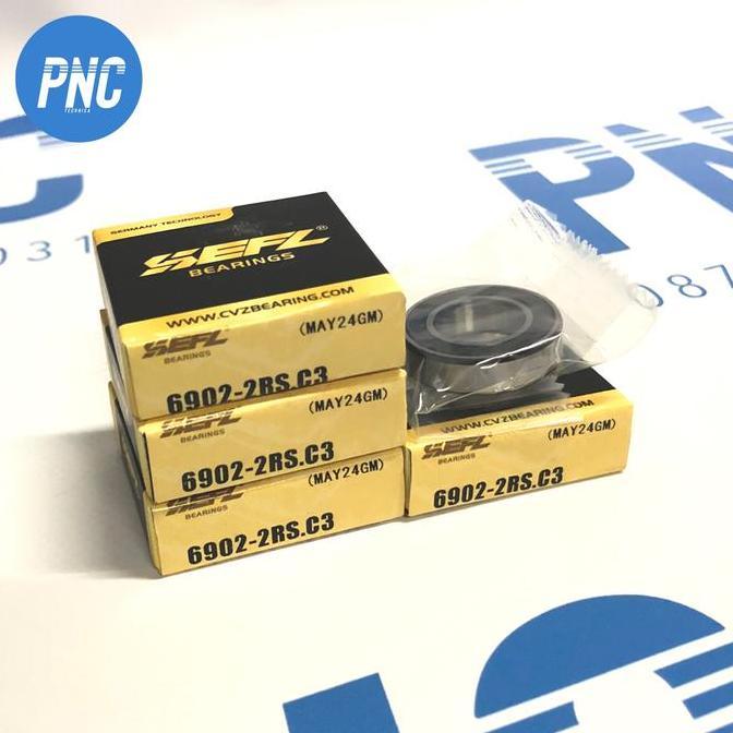 NEW Bearing Laher 6902 2RS C3 SEFL ( Tutup Karet )