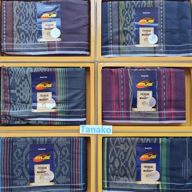 NEW SARUNG TENUN ATLAS PREMIUM 745 KAIN SARUNG ATLAS DOBBY KEMBANG MOTIF ORI