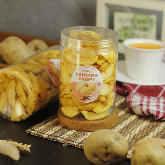 KERIPIK KENTANG CRISPY | POTATO CRISPY CHIPS | Keripik Sehat | Premium Quality ukuran 750 ml 1000ml
