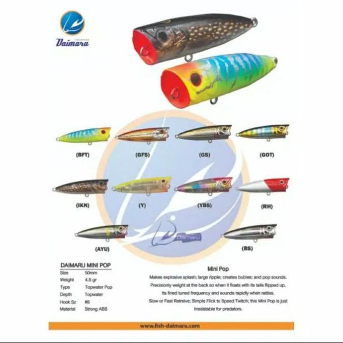 Umpan Daimaru mini Poper 5cm