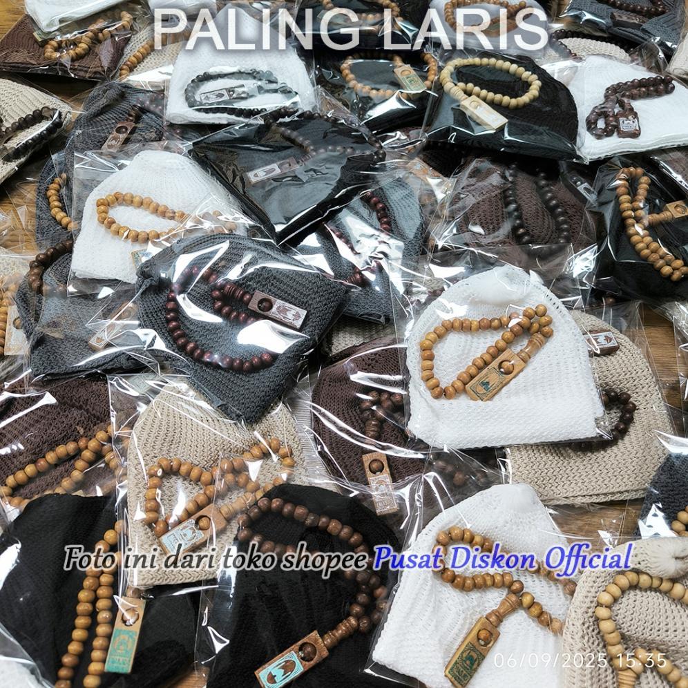 murah oleh oleh umroh haji peci songkok kopiah rajut polos peci putih peci polos songkok putih songk