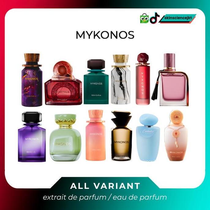 NEW MYKONOS PARFUME 100ML GLITCH MONACO ROYALE SORRENTO HAWAIIAN CRUSH TEA POETRY UTOPIA INTIMATE AF
