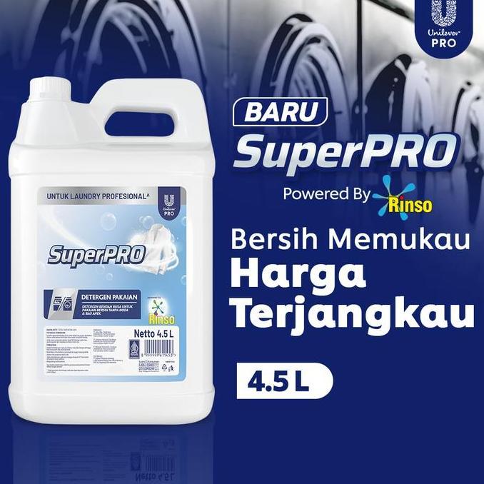 Rinso Superpro Deterjen Matic Cair Jerigen 4500ml