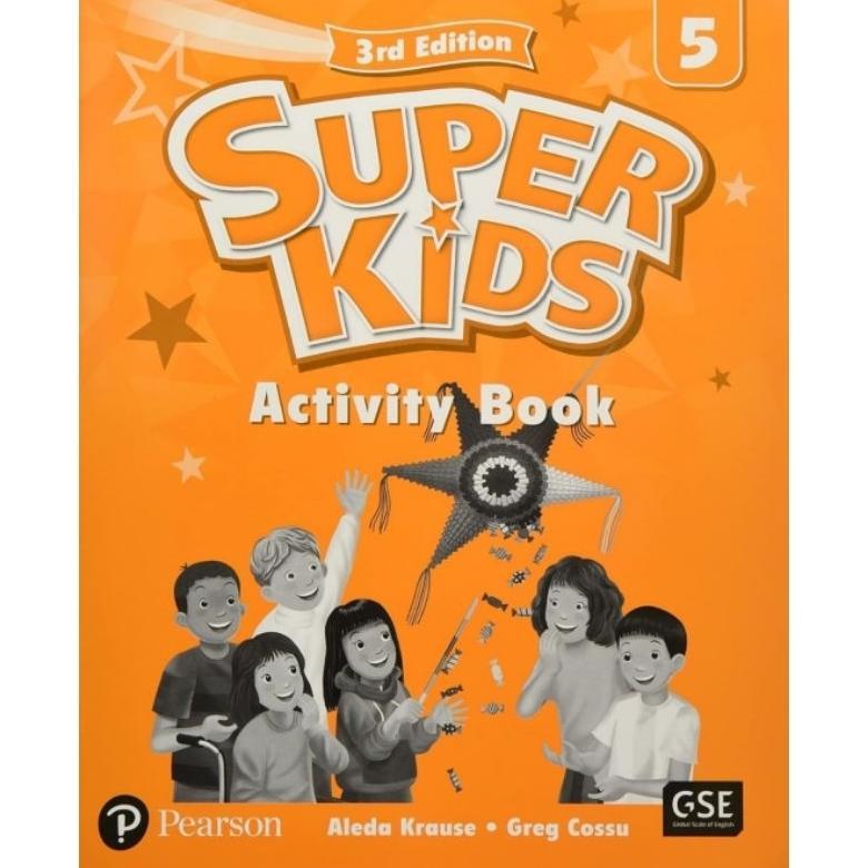 SUPER KIDS PEARSON 3rd Edition STUDENT BOOK dan WORKBOOK Level 3, 4, 5, 6