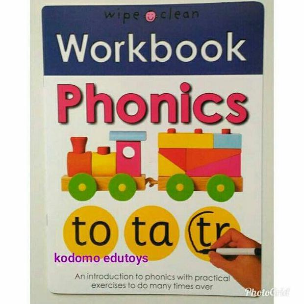 Wipe Clean Workbook - Phonics ( Hanya Buku, Tanpa Pen )