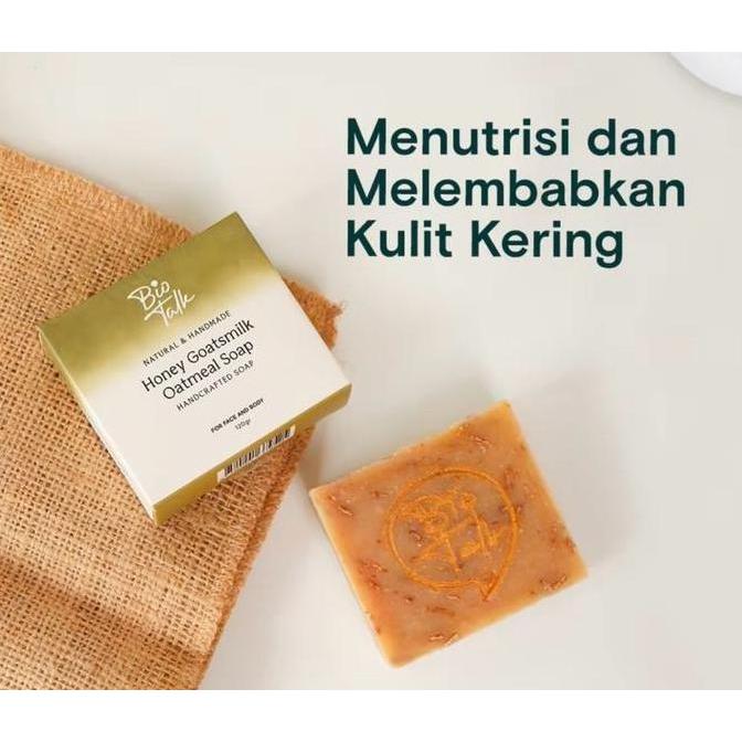 Biotalk Sabun Honey Goatsmilk Soap kulit kering eczema bio talk
