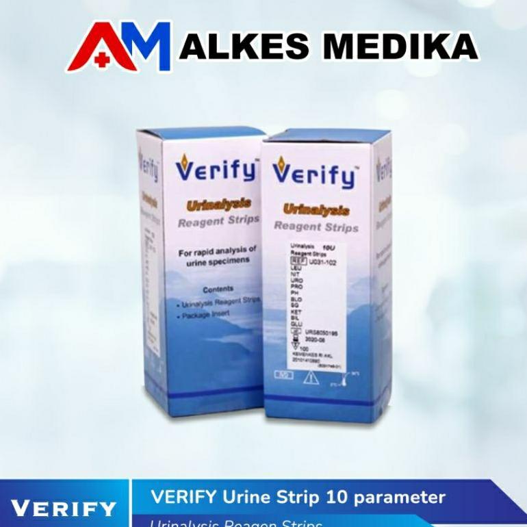 Terlaris Verify 3 parameter 10 parameter / Verify / Urineanalysis / Strip Cek Urin / Verify 3 P / Ve