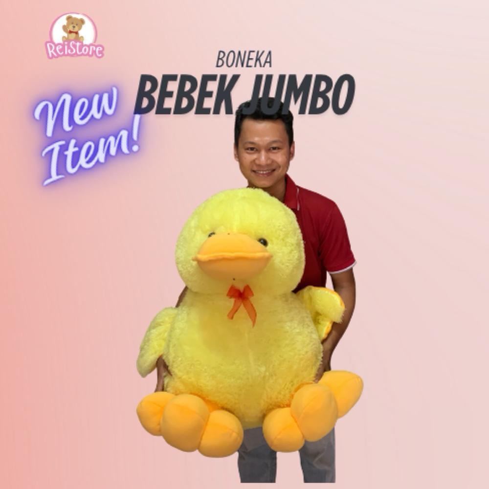 Promo  Boneka Bebek Jumbo Ukuran Besar | Boneka Bebek Lucu Lembut Bahan Premium | Bisa Cod