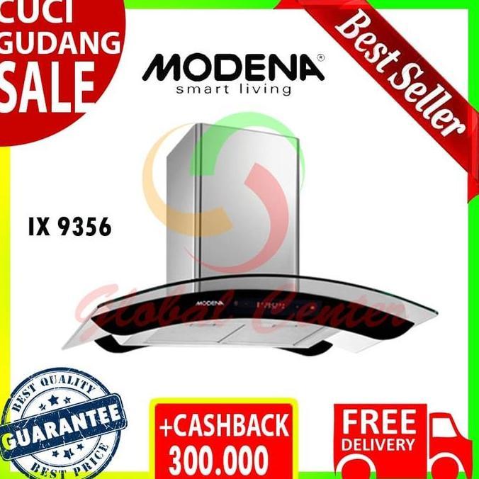 TERLARIS COOKER HOOD MODENA IX 9356 - ISLAND HOOD MODENA 90 CM