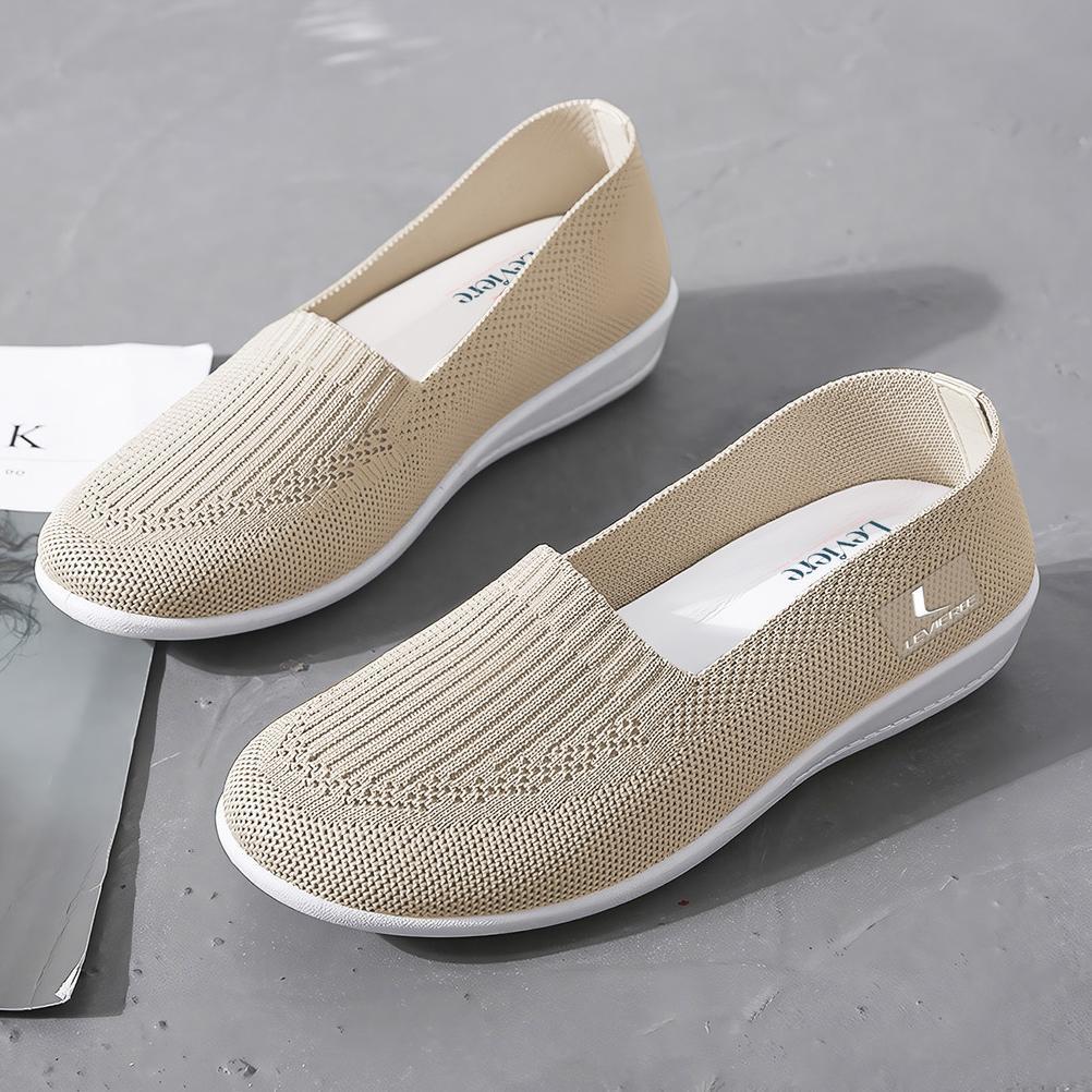 MURAH HMBRG Eunji Sepatu Slip On Wanita Rajut Sepatu Tanpa Tali Shoes Slip On Ultra LV0175 2026