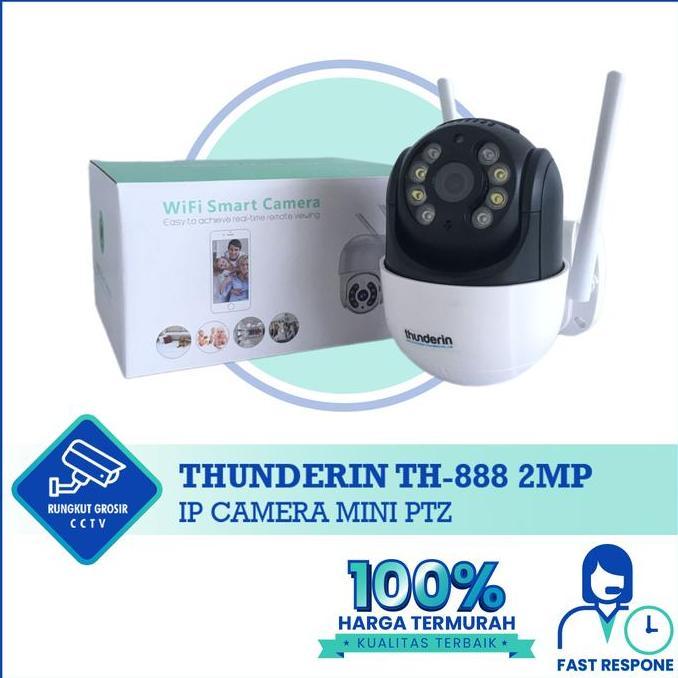 IP Camera Mini PTZ Thunderin TH 888 2MP Wifi Smart Camera App Icsee