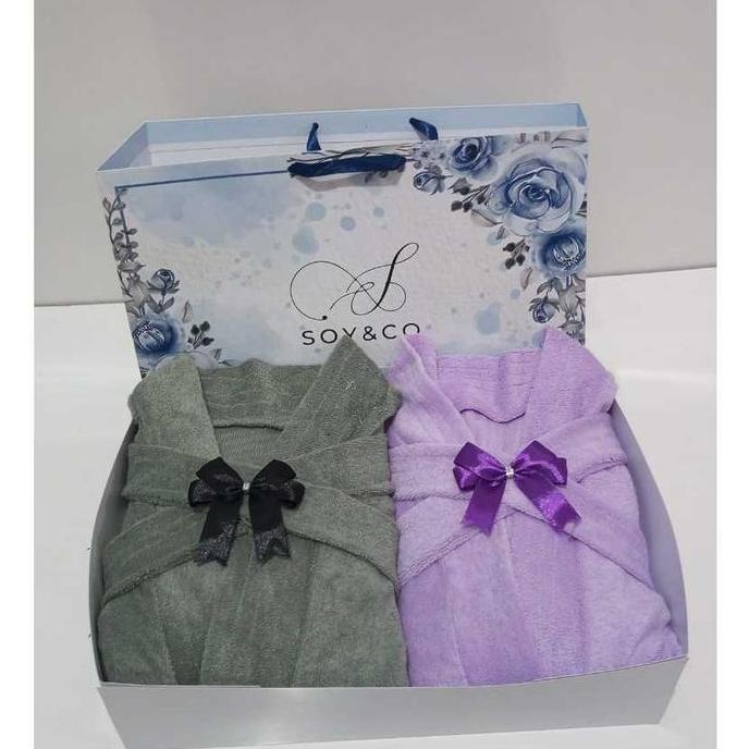 Hampers Wedding SOY&CO Handuk Kimono Couple Gift Premium