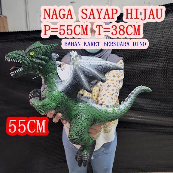 Saless Mainan Boneka Dinosaurus Karet Stegosaurus Jumbo Tyrex Naga Besar