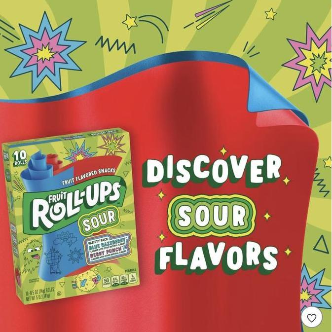 NEW FRUIT ROLL-UPS VARIETY PACK | FRUIT FLAVORED SNACKS 5 OZ | FRUIT ROLL UP USA ORI