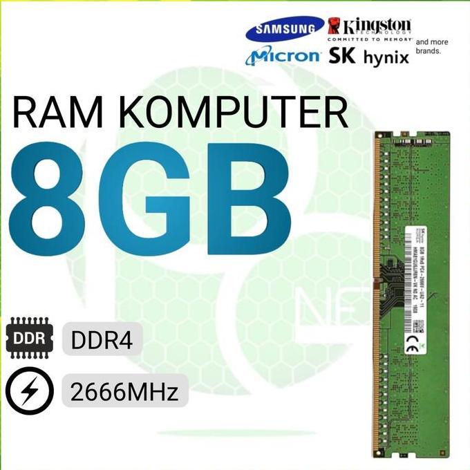 RAM DDR4 8GB 2666MHz | RAM PC Komputer PC-21300 2666MHz