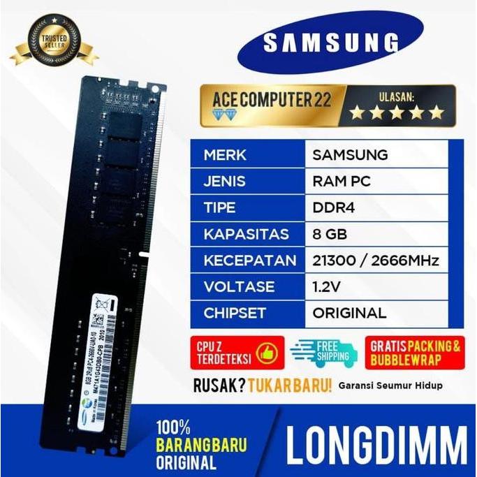 RAM LONGDIMM / PC DDR4 8GB PC 21300 / 2666MHz