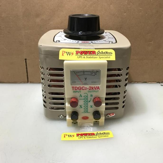 OKI TDGC2-2000 AC VOLTAGE REGULATOR OKI SLIDE REGULATOR OKI 2000W, Alat Pengatur Turun Naik Voltase 
