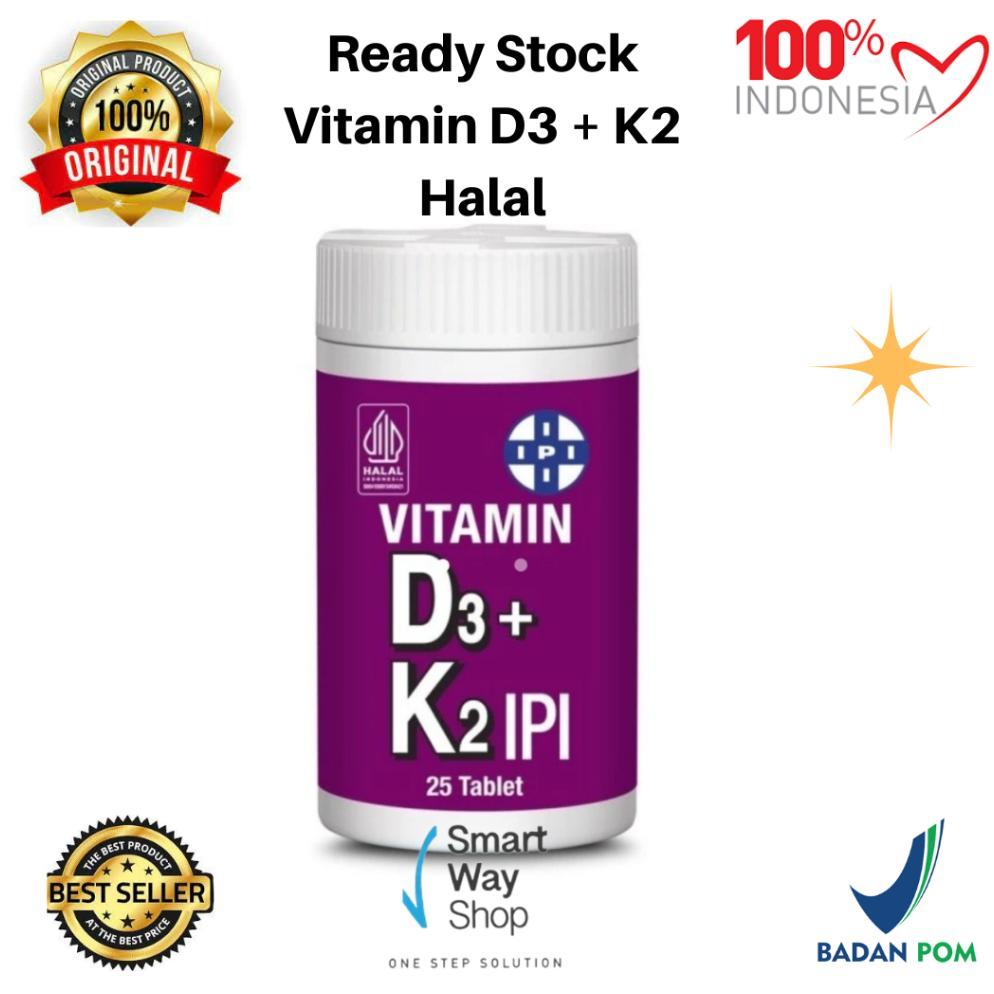 Terlaris Vitamin D3 K2 Ipi Isi 25 Tablet Halal Ori Bpom