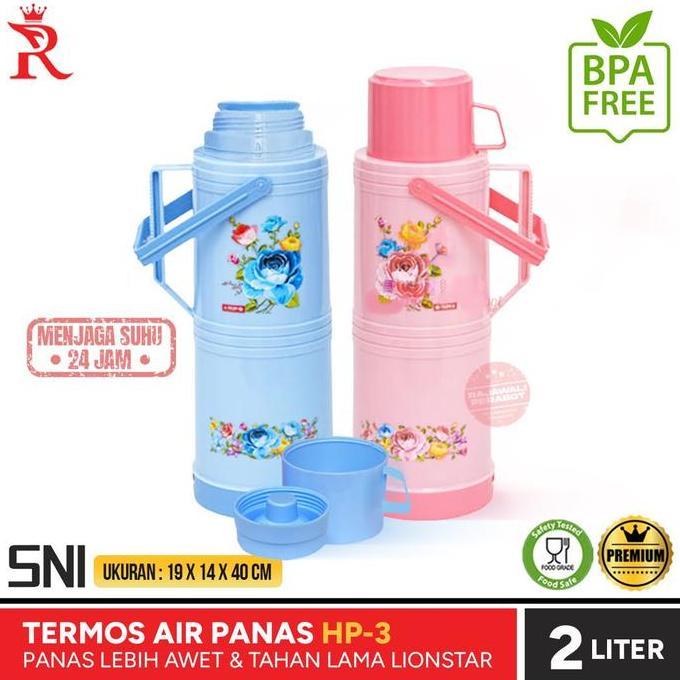 Termos Air Panas Vacuum Flask 2 Liter LION STAR HP-3