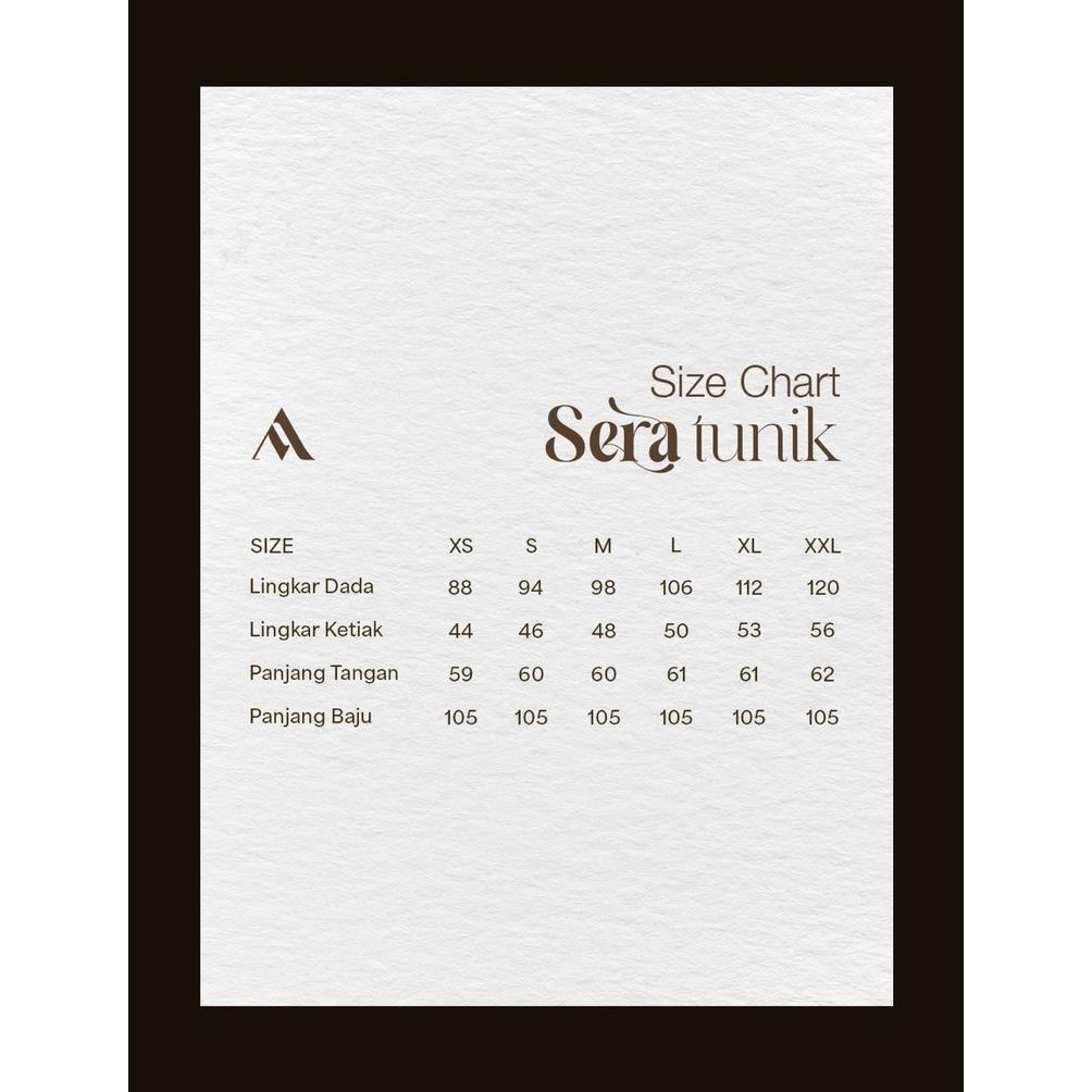 TERLARIS Azmiza-Tunik Sera(HANYA TUNIK SAJA)-Tunik Bahan Sahara Platinum