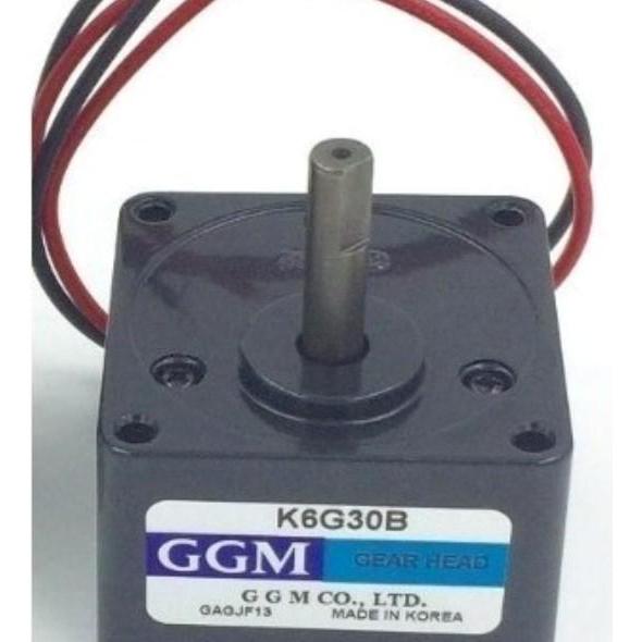 K6DG25N2 + K6G30B GGM KOREA ELECTRIK DC MOTOR GEAR HEAD GEARBOX 24VDC 25W / 24V DC 25 WATT