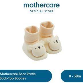 HARGA GROSIR - Mothercare Bear Rattle Sock-Top Booties - Sepatu Bayi Perempuan (Multicolor)