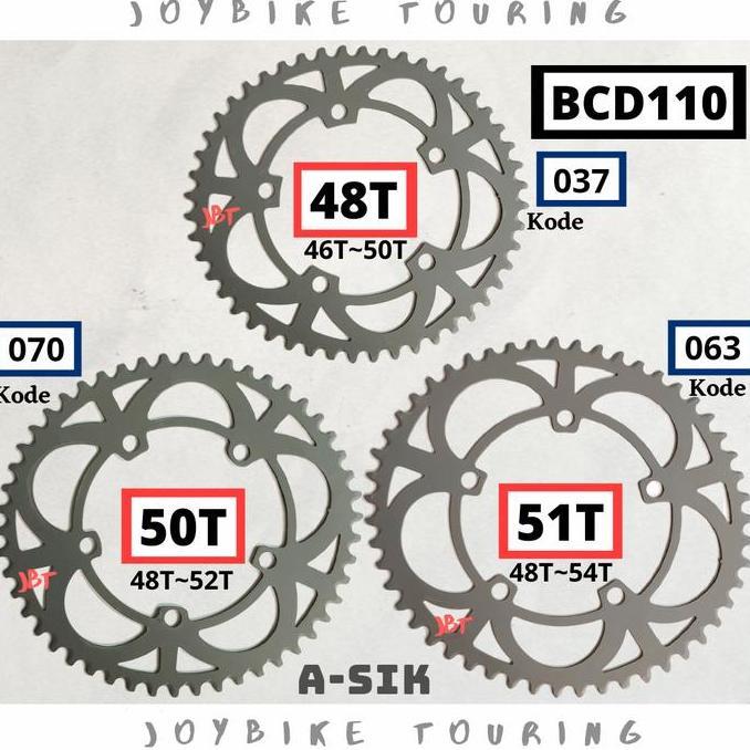 Chainring 48T Oval BCD 110