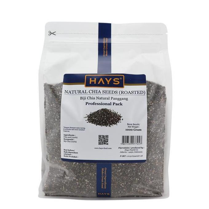 HAYS - Natural Chia Seed (Roasted) 1 KG / Biji Chia Natural (panggang) 1000 G