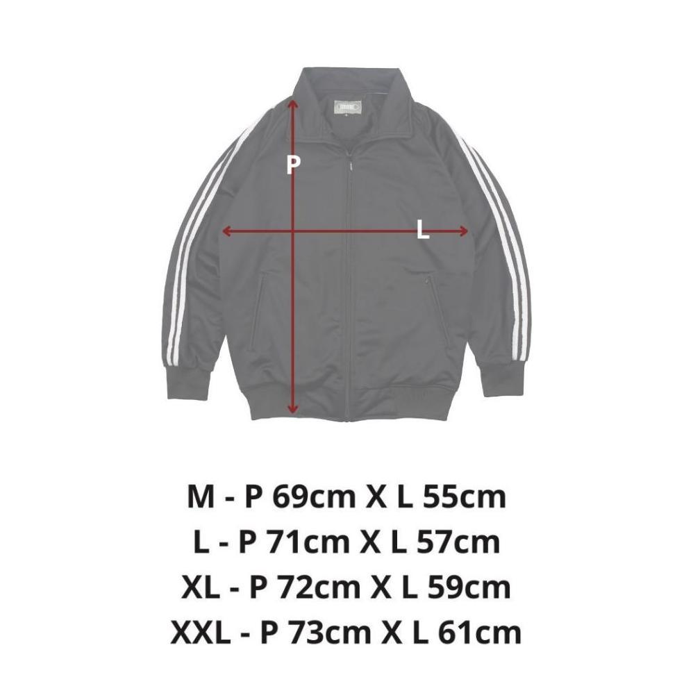 TERMURAH SERVENT - JUMBO Jacket Tracktop Pria | Sport Jacket Running Hitam