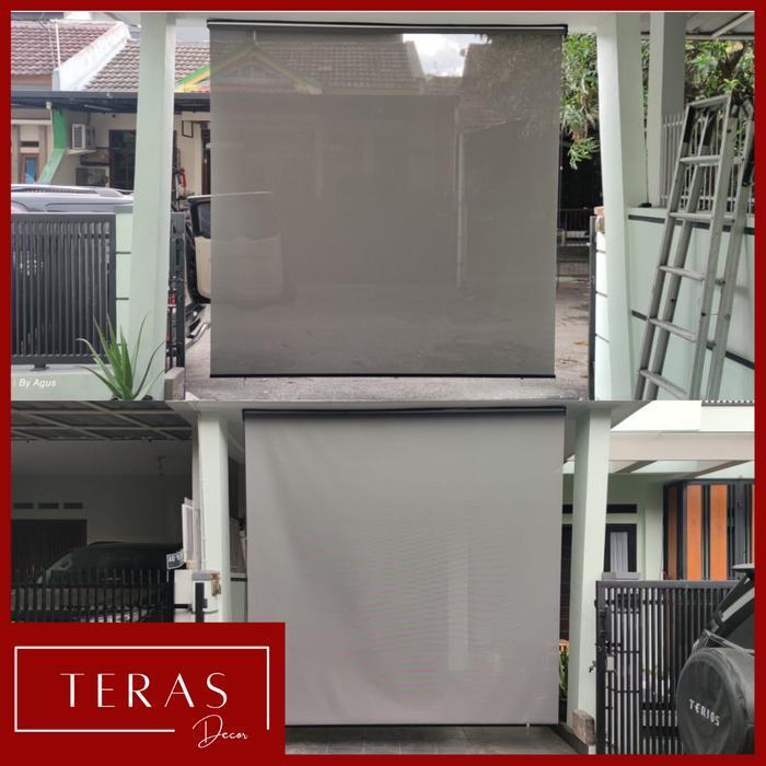 suntex blind tirai foil outdoor anti cahaya anti air anti hujan