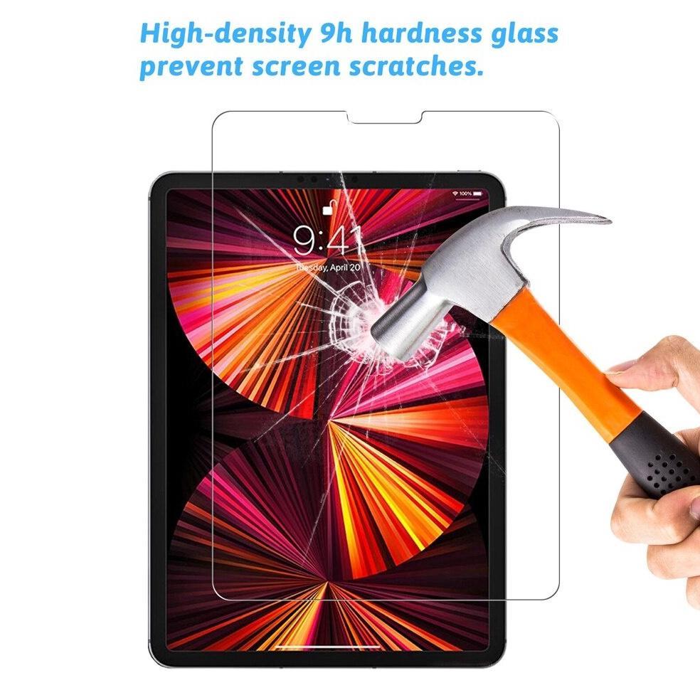 Tempered Glass Protector Hd Clear Antigores Kaca Ipad Gen 5/6/7/8 Ipad Air 2 Air3 Air4 Ipad Pro