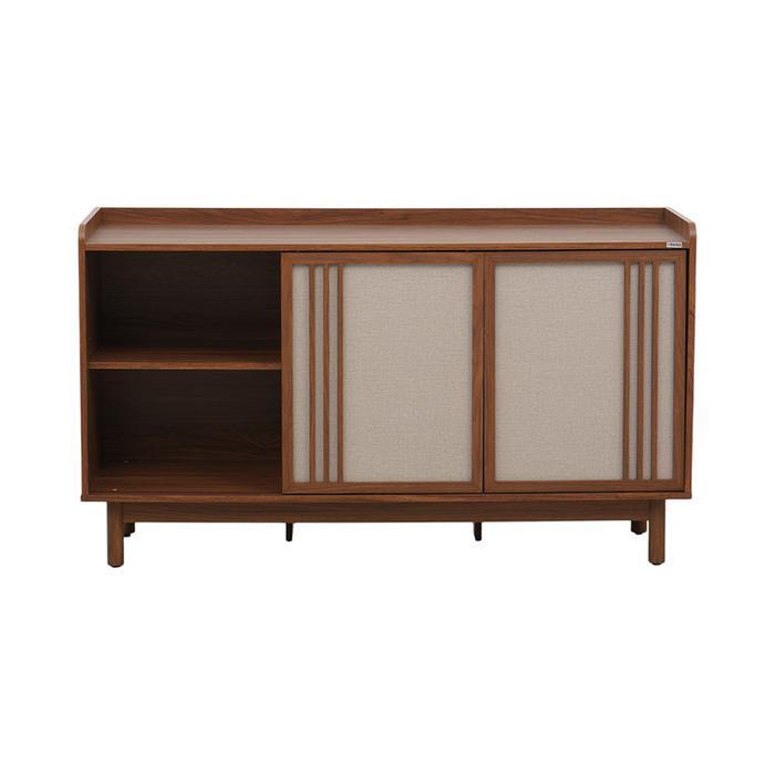 Informa Ellington Rak Tv Particle Board High Natural - Cokelat Walnut Bufet Tv Meja Lemari Kabinet