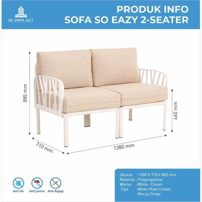 Olymplast Sofa SoEazy ( 2 Seater ) / Kursi Sofa / Kursi Ruang Tamu / Sofa Tamu