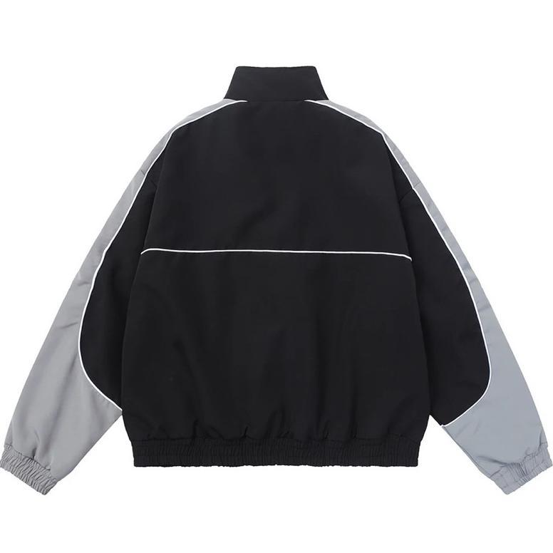 original overflowstuff jaket y2k zipper vintage windbreaker star pettern track unisex