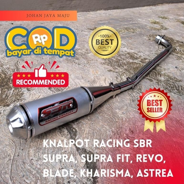 Gratong Knalpot Racing Sbr Supra Buat Motor Supra, Supra Fit, Revo, Blade, Kharisma, Astrea, Knalpot