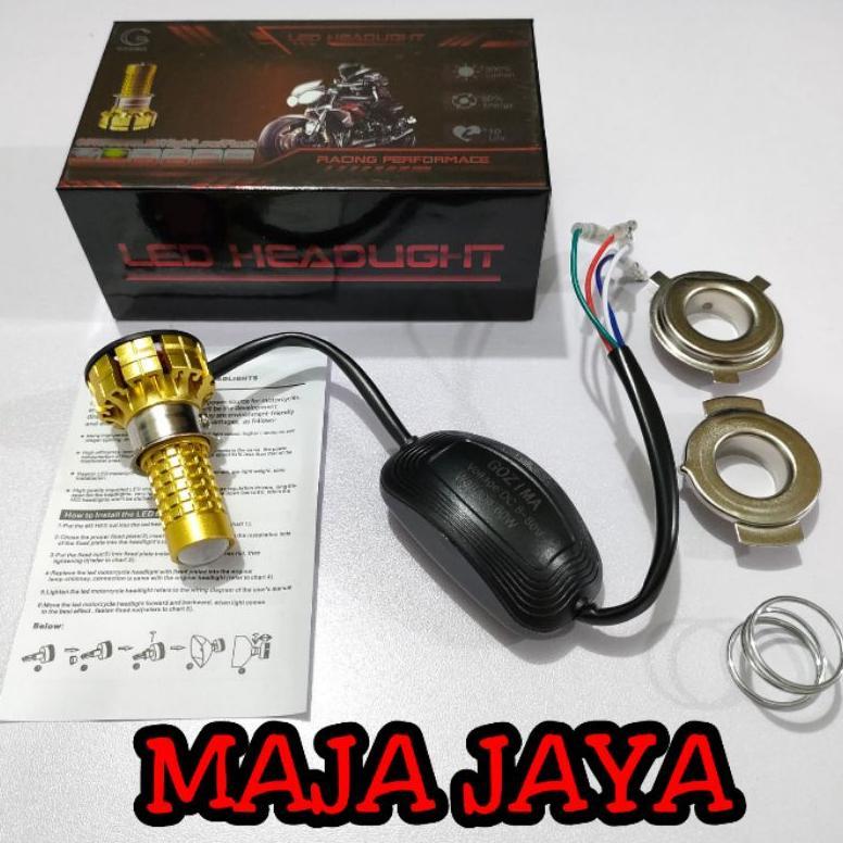Terbaru Lampu Utama Projie Mini Laser Super Terang Gozima Lampu Motor Dan Mobil Warna Putih Halogen 