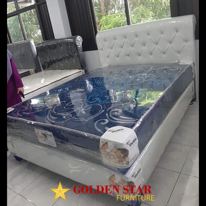 SET / Kasur American Pillo Supreme Spring bed 160/180 Springbed PUTIH